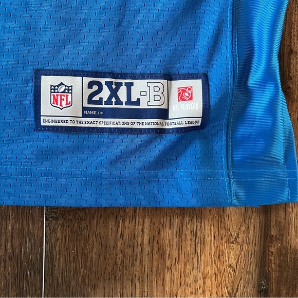 NWT Detroit Lions Men’s Pro Line Officially Licensed BlankJersey Blue Size 2XL B - Picture 5 of 11